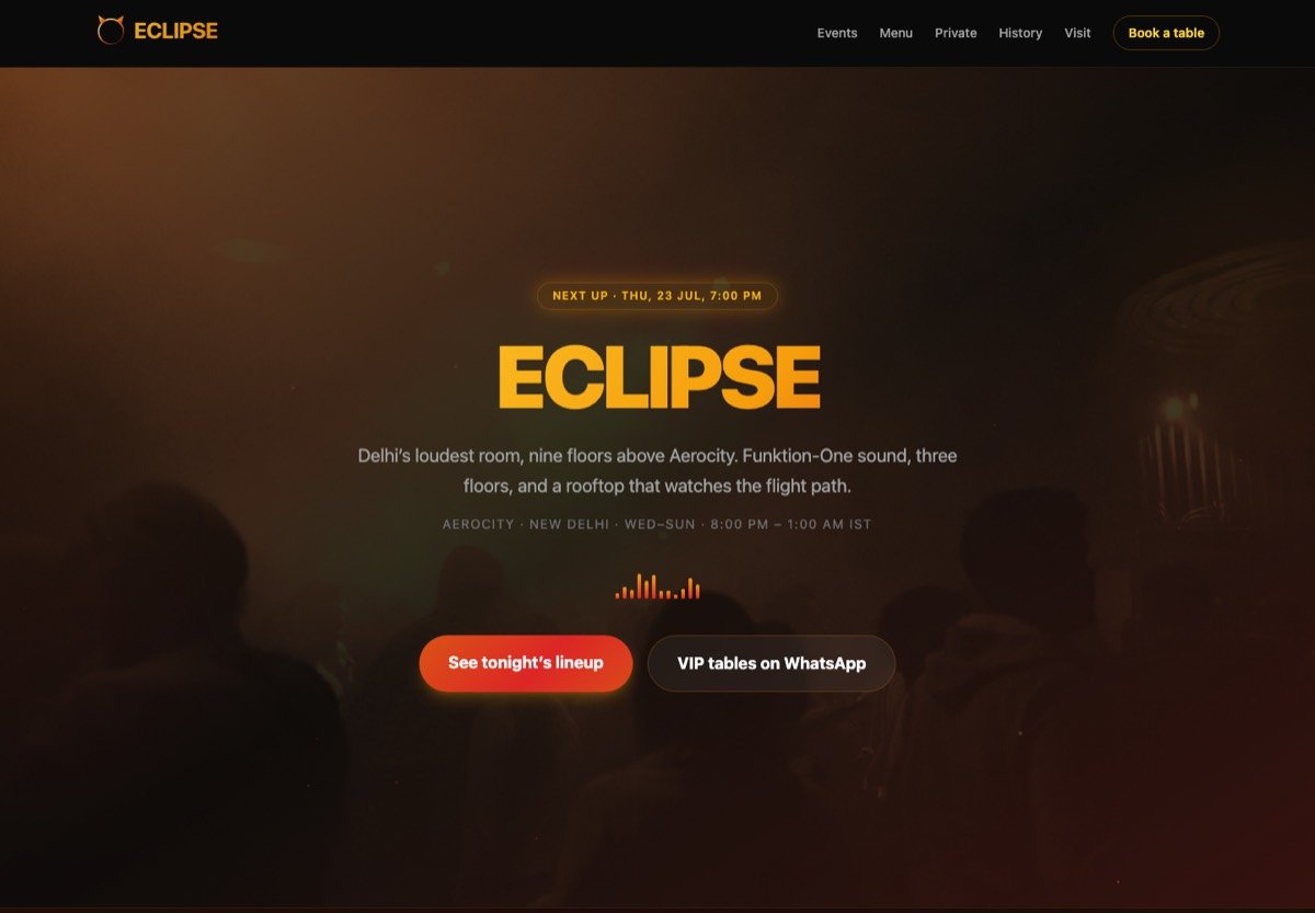 Eclipse — Delhi nightclub